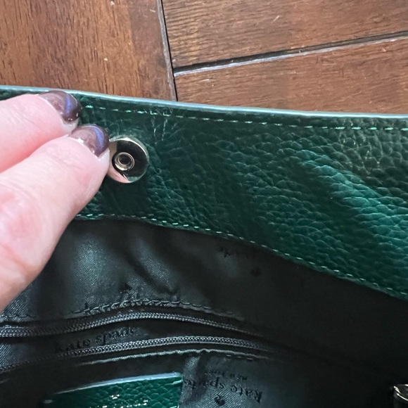 Kate Spade medium Leila Forest Green Shoulder Bag - Picture 3 of 5